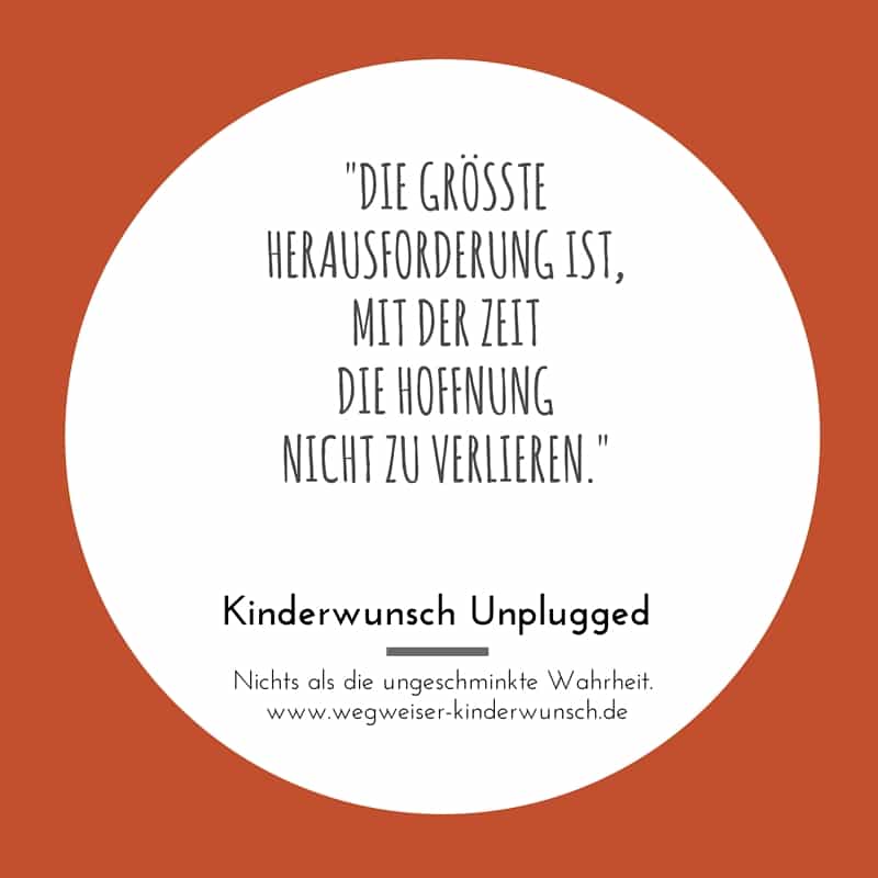 Hoffnung und Kinderwunsch